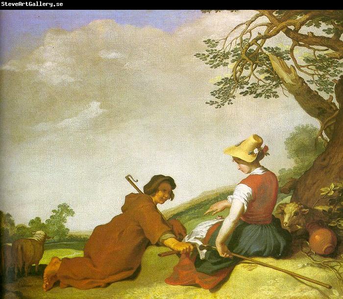 Abraham Bloemart Shepherd and Shepherdess